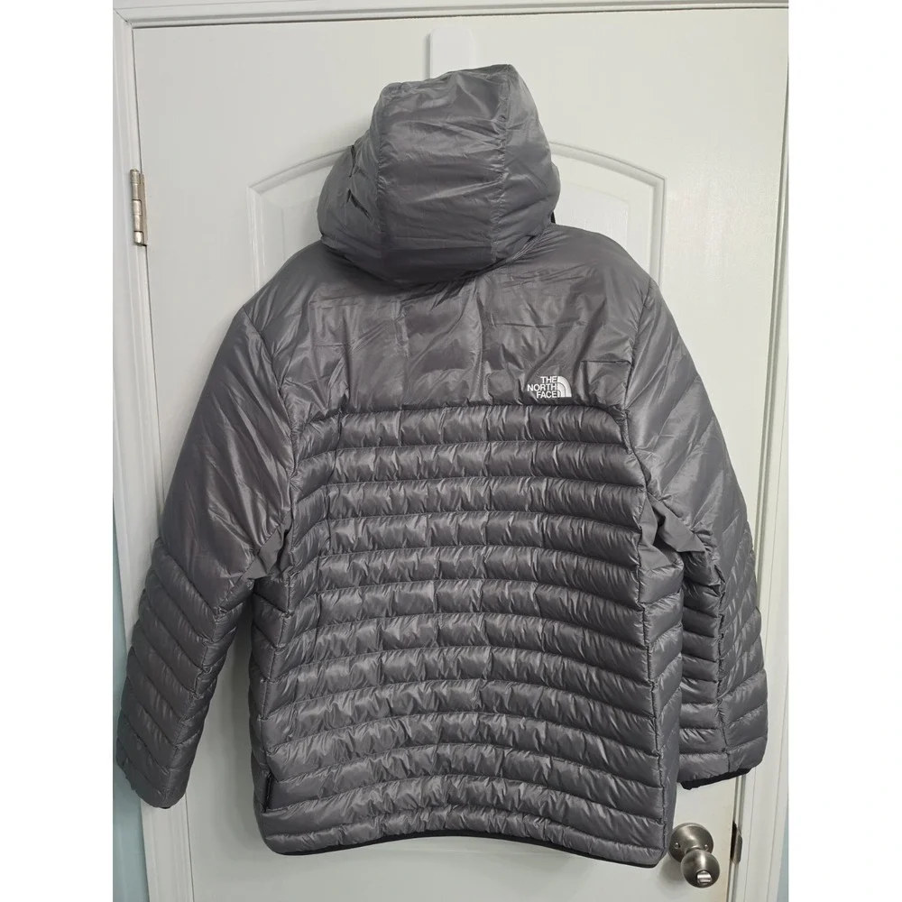 The North Face Mens 2025 - Classic Down Hooded Jacket - Smoked Pearl XL
